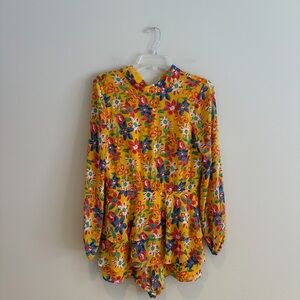 Endless Rose Yellow Floral Romper